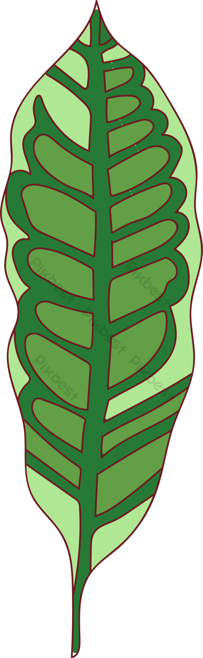 Jungle Leaf PNG Clipart