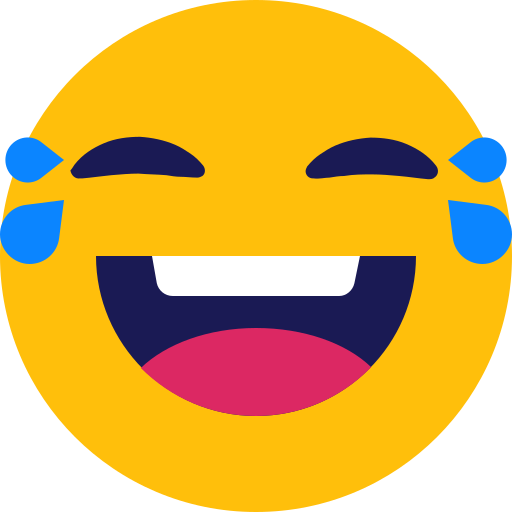 Laugh Emoji PNG Cutout