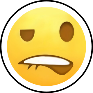 Lip Bite Emoji No Background