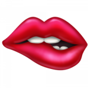 Lip Bite Emoji PNG Picture