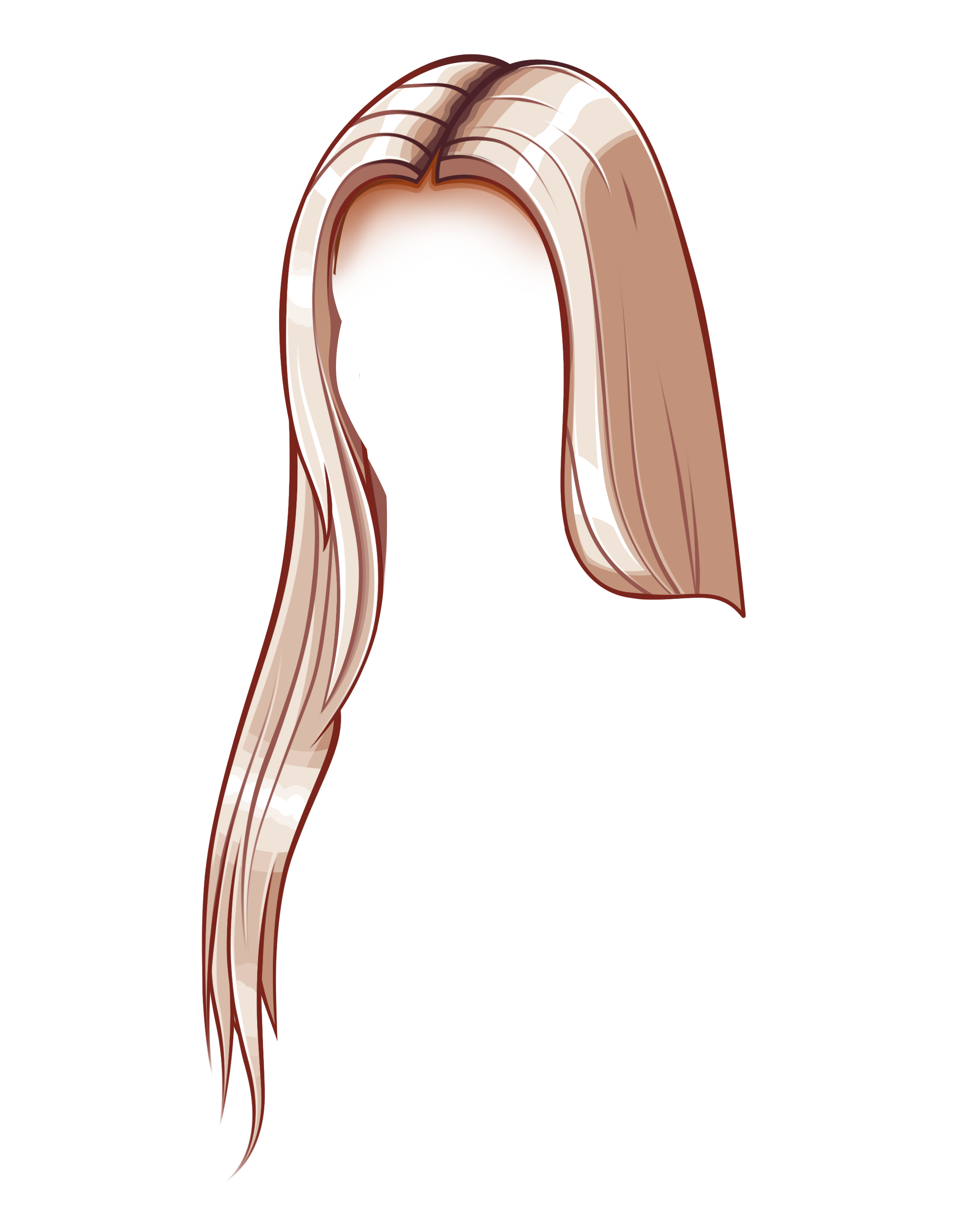 Long Hair Background PNG