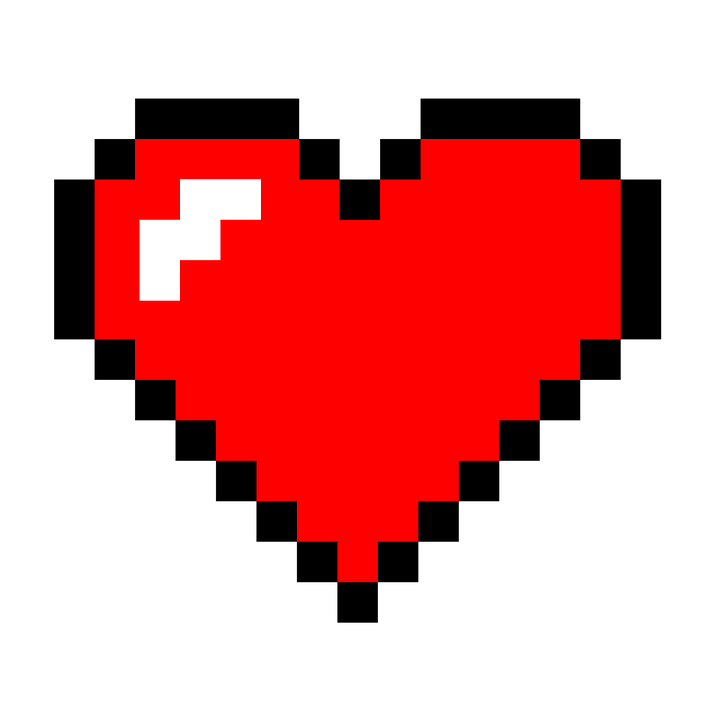 Minecraft Heart PNG Cutout