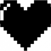 Minecraft Heart PNG Photo