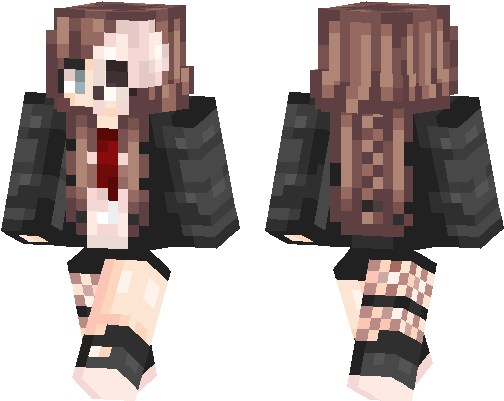 Minecraft Girl Skin transparent background PNG cliparts free download
