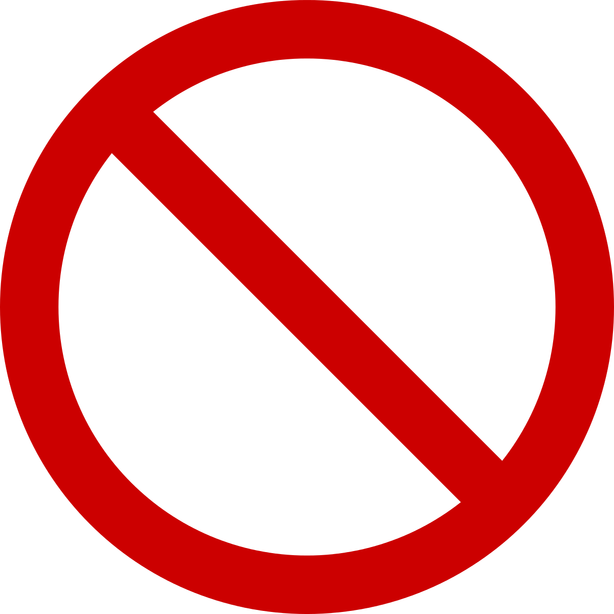 No Sign PNG Image