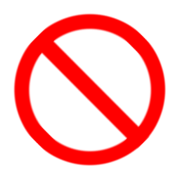 No Sign PNG Photos