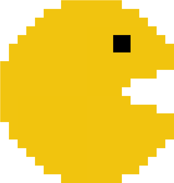 Pac Man Pixel Background PNG