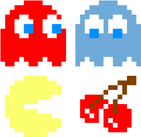 Pac Man Pixel PNG File
