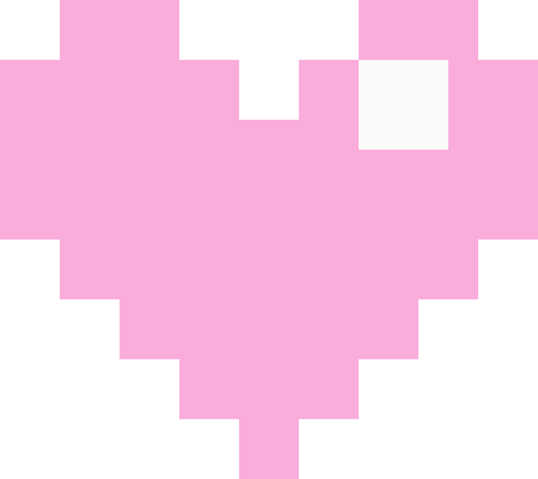 Pixelated Heart PNG Cutout
