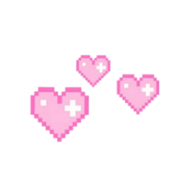 Pixelated Heart PNG HD Image