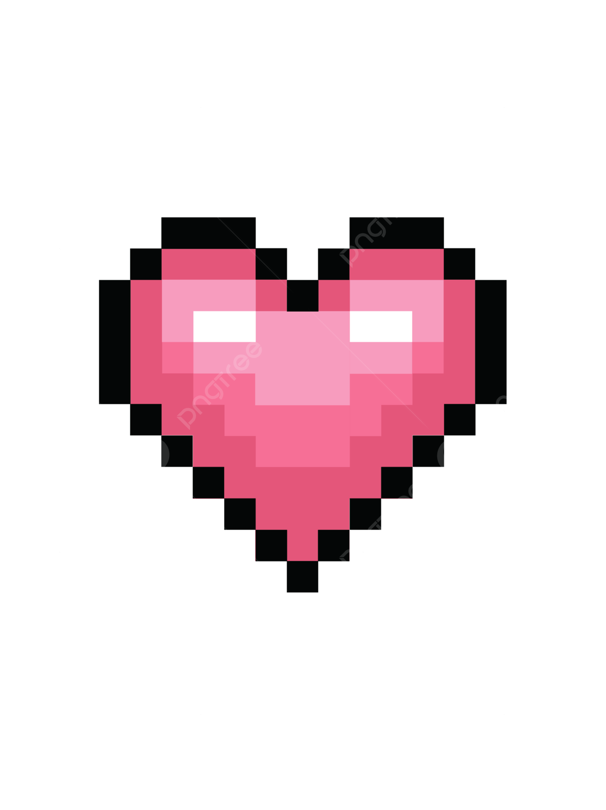 Pixelated Heart PNG Image