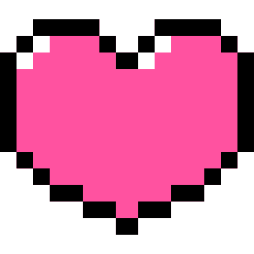 Pixelated Heart PNG Images