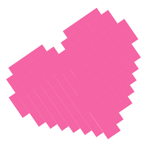 Pixelated Heart PNG Photo