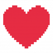 Pixelated Heart PNG Pic
