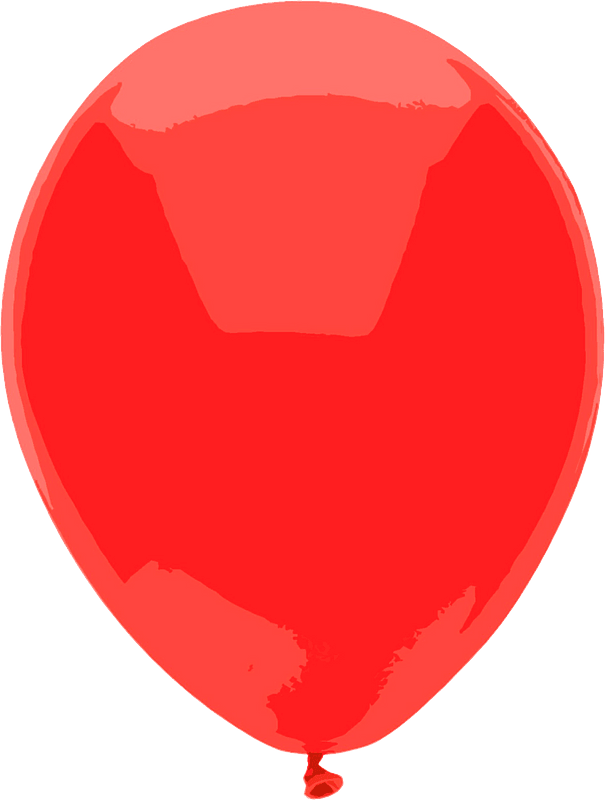Red Balloon Background PNG
