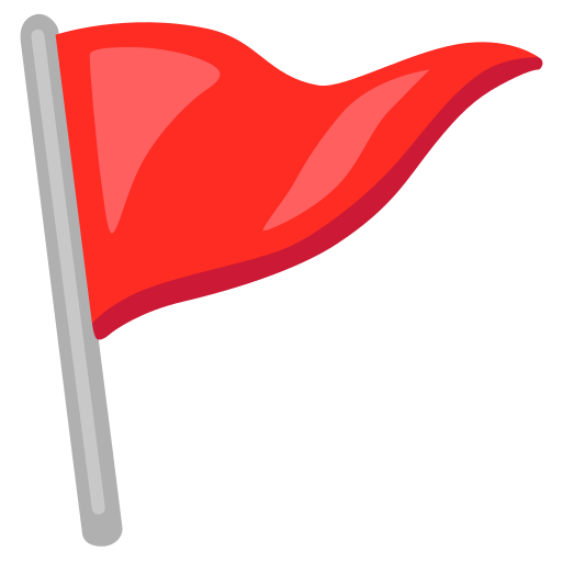 Red Flag PNG Cutout