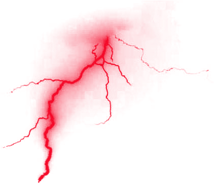 Red Lightning PNG Image