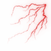 Red Lightning PNG Picture