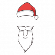Santa Beard No Background