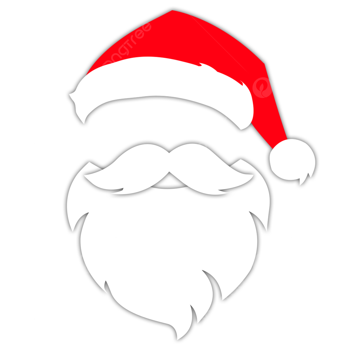 Santa Beard PNG Free Image