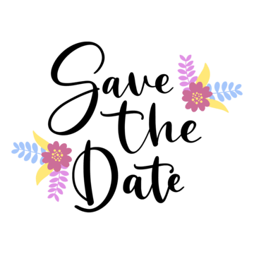 Save The Date PNG File