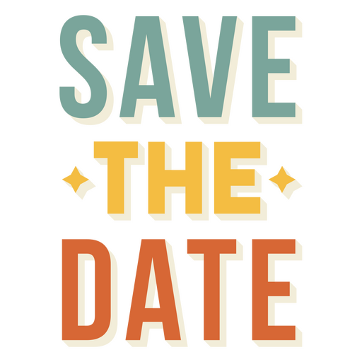 Save The Date PNG Photo