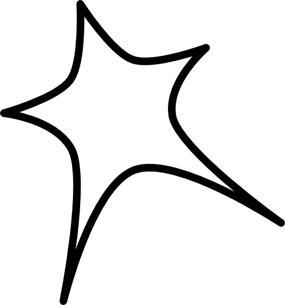 Star Outline PNG Cutout