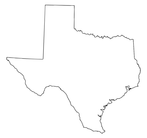Texas Outline PNG Images