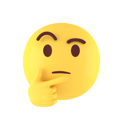 Thinking Emoji PNG Cutout