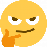 Thinking Emoji PNG Picture