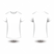 White Shirt Front and Back PNG Cutout
