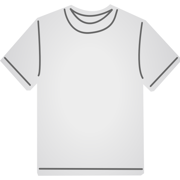 White Shirt Front and Back PNG File