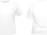 White Shirt Front and Back PNG Images