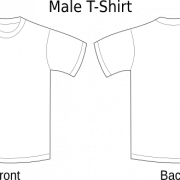 White Shirt Front and Back PNG Pic