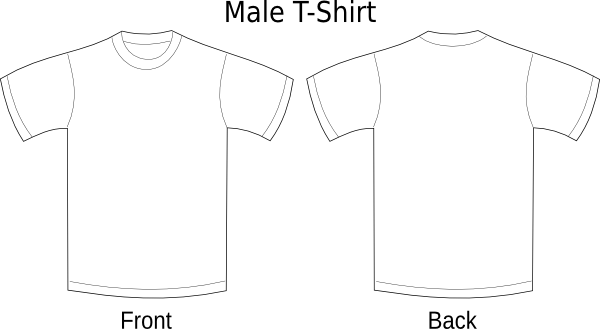 White Shirt Front and Back PNG Pic