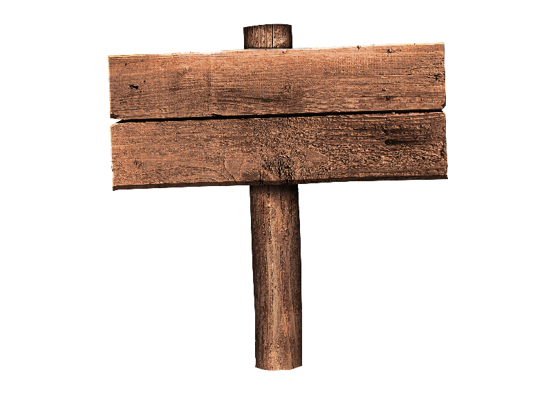 Wood Sign PNG File
