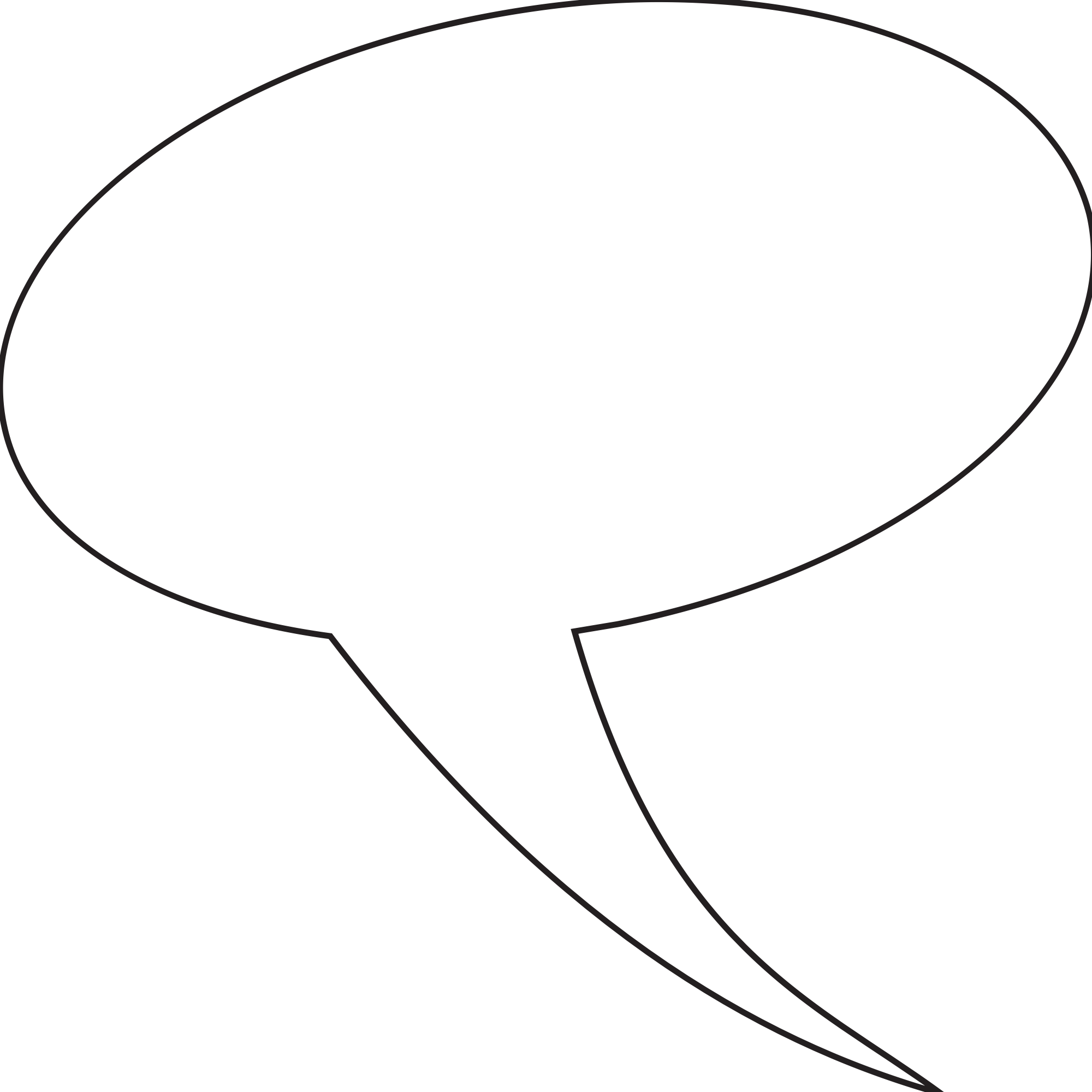 Word Bubble PNG Cutout