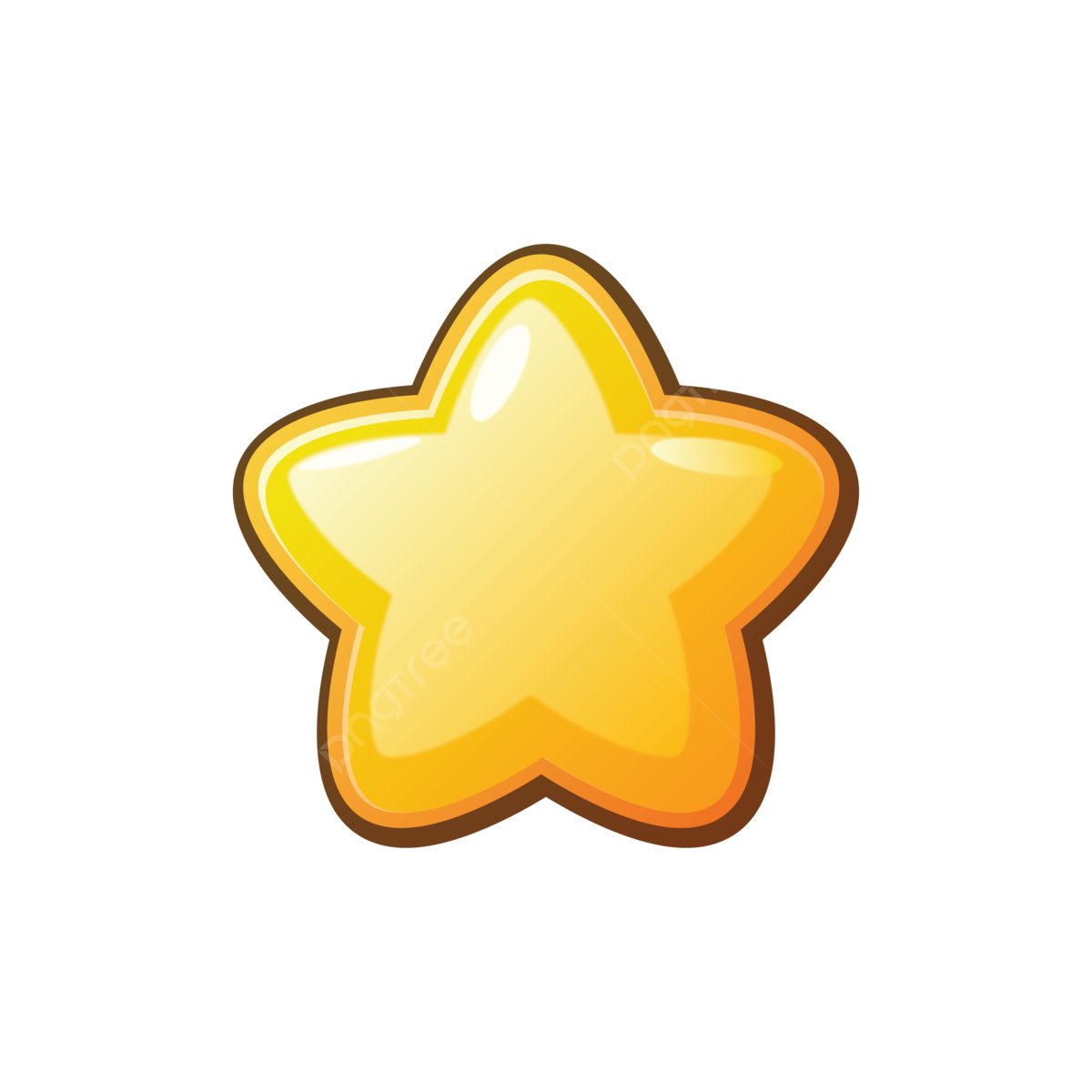 Yellow Star PNG Photo