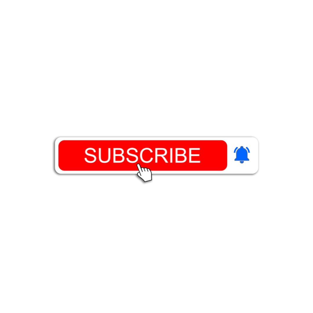 YouTube Subscribe Button PNG Background