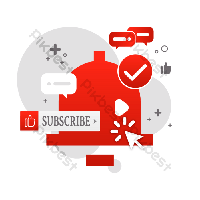 YouTube Subscribe Button PNG Pic