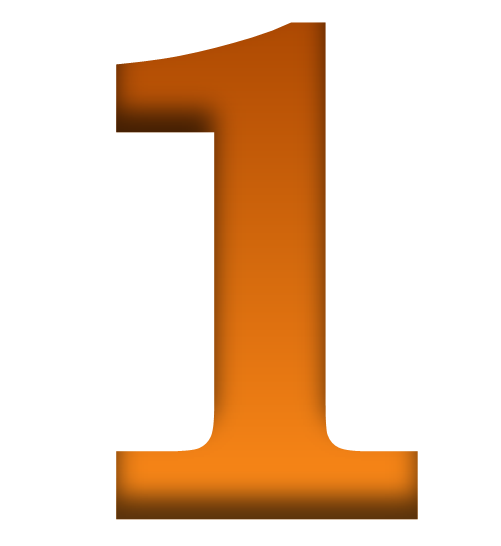 1 Number PNG Photo