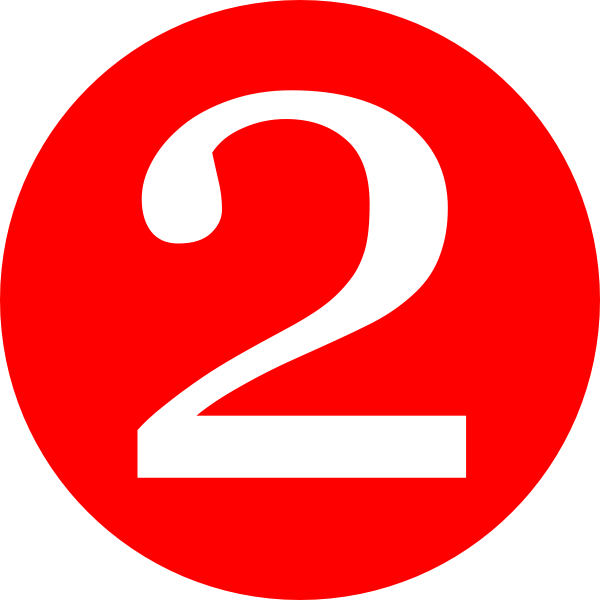 2 Number PNG Images