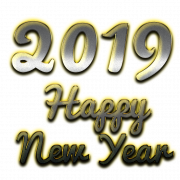 2019 Happy New Year PNG Clipart