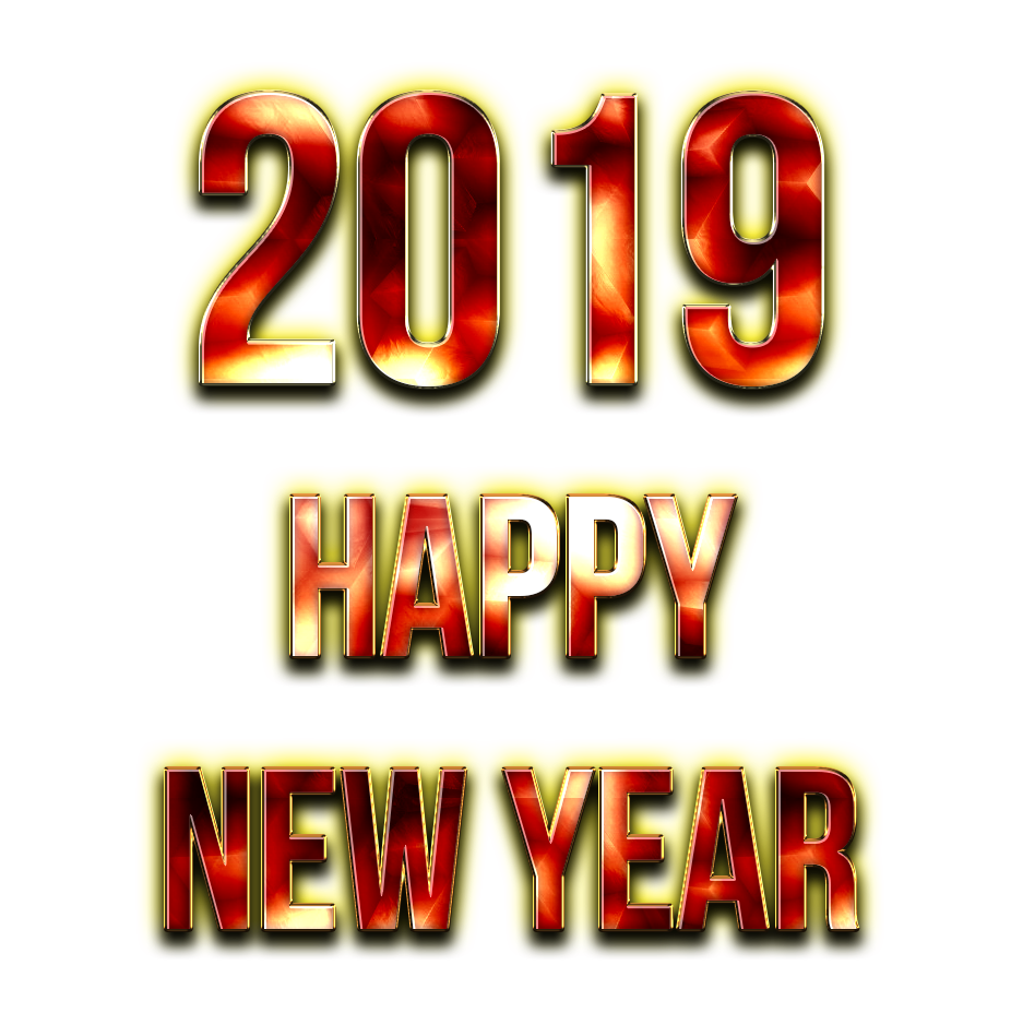 2019 سنة جديدة سعيدة PNG صورة مجانية