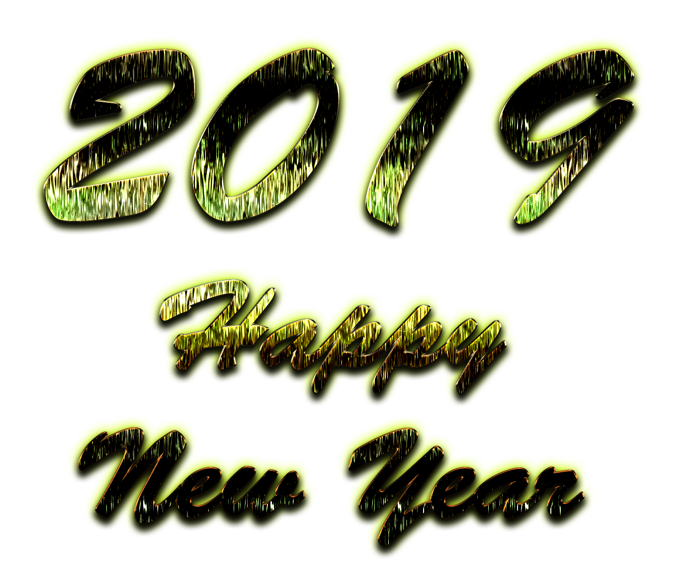 2019 Happy New Year PNG HD Image