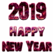 2019 Happy New Year Transparent