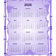 2020 Kalender PNG -afbeelding HD