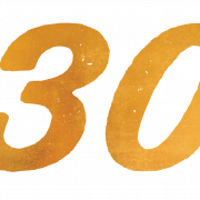 30 Number PNG Clipart