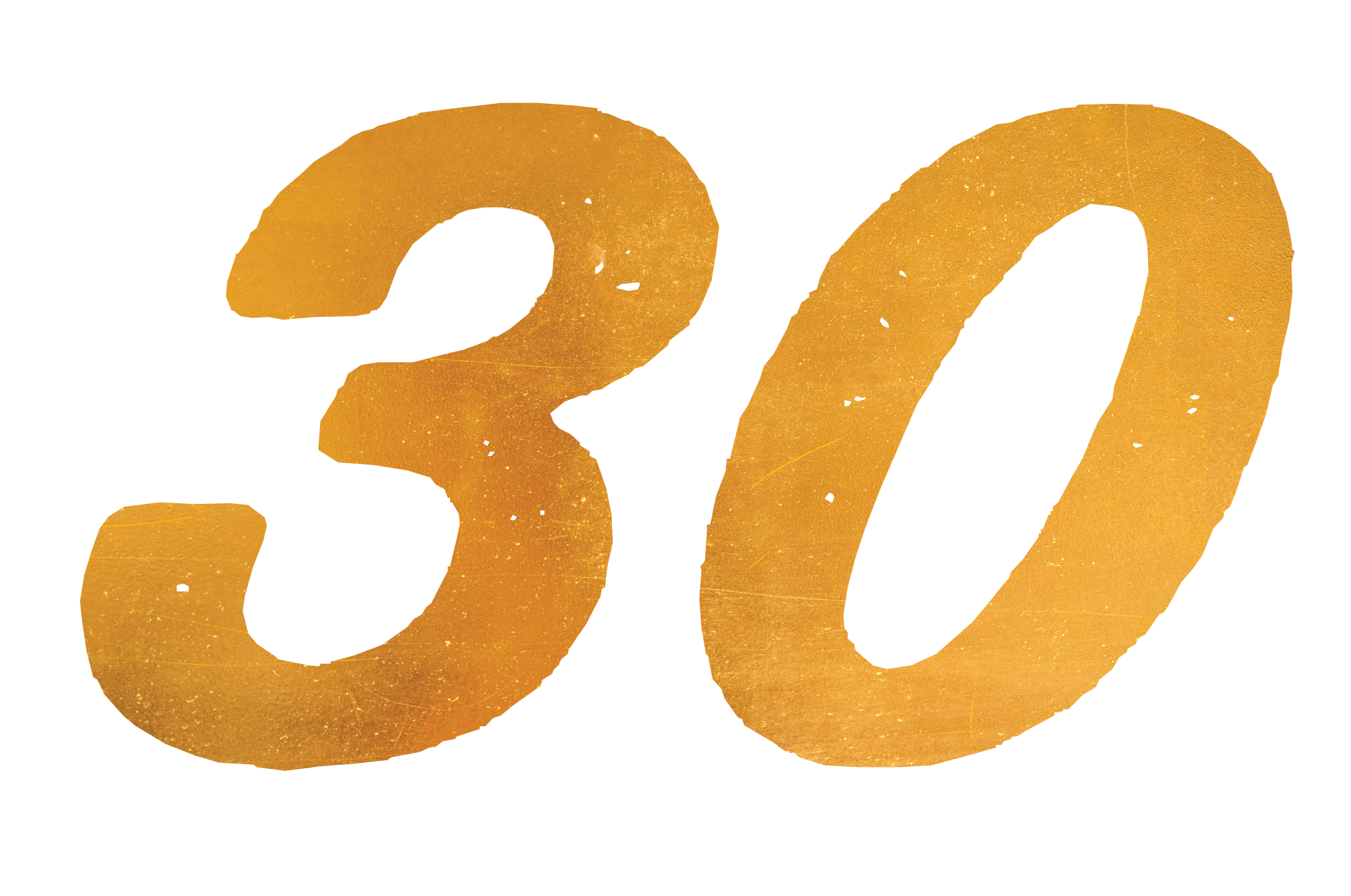 30 Number PNG Clipart