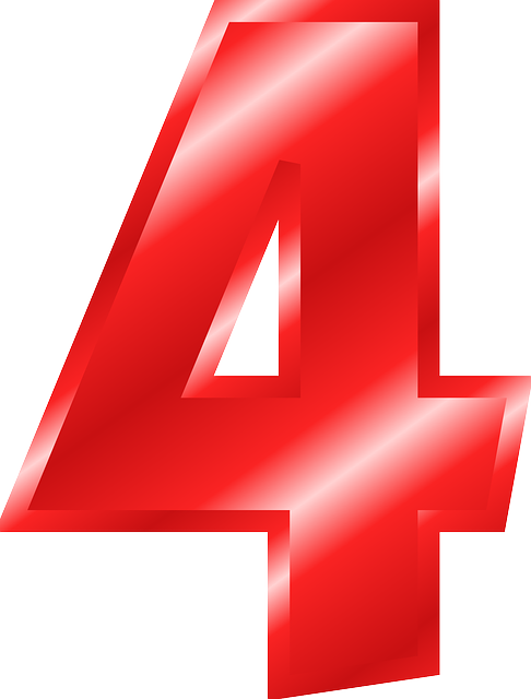 4 Number PNG Image HD